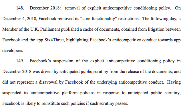 carolecadwalla's tweet photo. Wow. Have you seen this @DamianCollins? The FTC complaint draws heavily from the #643 files released by parliament.
That particular episode was such a shitshow - FB still taking action over it in a Californian court - but this proves those docs couldn't have been more important https://t.co/yrKdvaEHfn