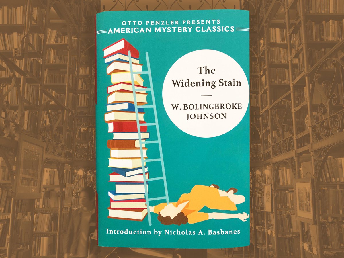 If you’re shopping for a librarian or an academic, check out W. Bolingbroke Johnson’s THE WIDENING STAIN, in which a professor is murdered in a university library, and the chief cataloger looks for clues.  https://mailchi.mp/mysteriousbookshop/classic-mysteries-for-one-and-all
