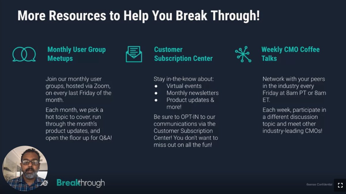 bethiggins's tweet image. I'm attending the @6Sense user conference. I absolutely love their focus on supporting the customer. They truly are Customer Obsessed. #CX #breakthrough2020