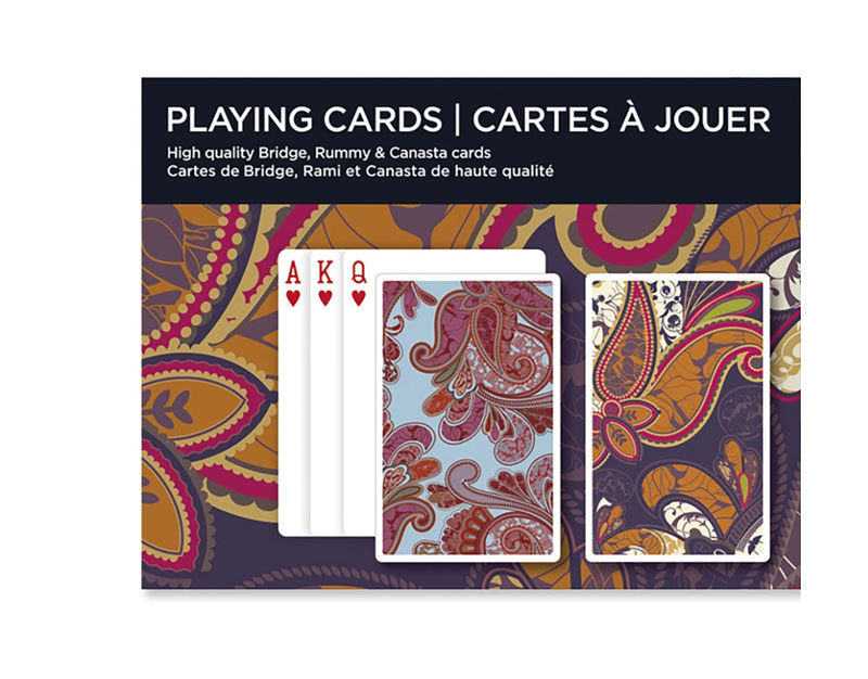 Playingcards_UK's tweet photo. Xmas Stock Just in. Deluxe Paisley pattern Bridge Cards. Check them out at https://t.co/JBZaa5zzeo https://t.co/V66H6WhnOU