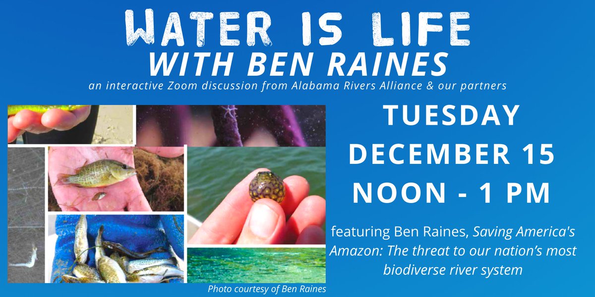 Alabama Rivers Alliance On Twitter Next Water Is Life Benhraines Author Of The New Book Saving America S Amazon The Threat To Our Nation S Most Biodiverse River System In What He Calls A