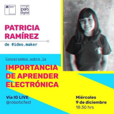fpaisdigital's tweet image. #RoboticFest2020 🤖
Hoy Patricia de #Ideomaker nos acompaña para conocer la importancia de aprender #Electrónica en la #robótica. 
¡Súmate para conocer de qué manera es posible crear lo que te imaginas!
👾Te esperamos &amp;gt;&amp;gt; instagram.com/roboticFest/
