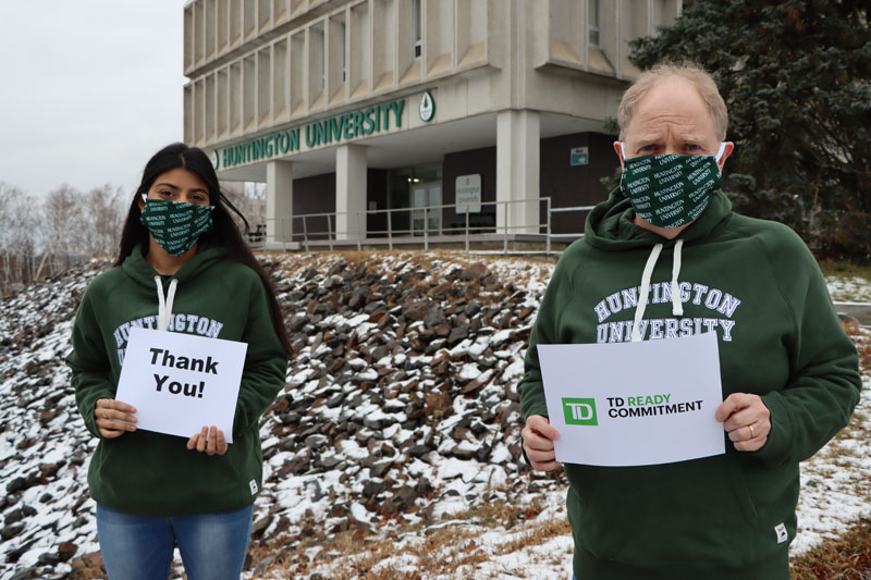 HuntingtonUni's tweet photo. Heads up, #HUFAns!

@HuntingtonUni &amp; @TD_Canada are partnering to support a 2nd round of the Huntington Helps Emergency Bursary Fund - a COVID-19 response initiative open to ALL post-secondary students in @GreaterSudbury. 
@PresMcCormick @AAkeriwe

https://t.co/m7PQNESq6j https://t.co/by1of3WKlj