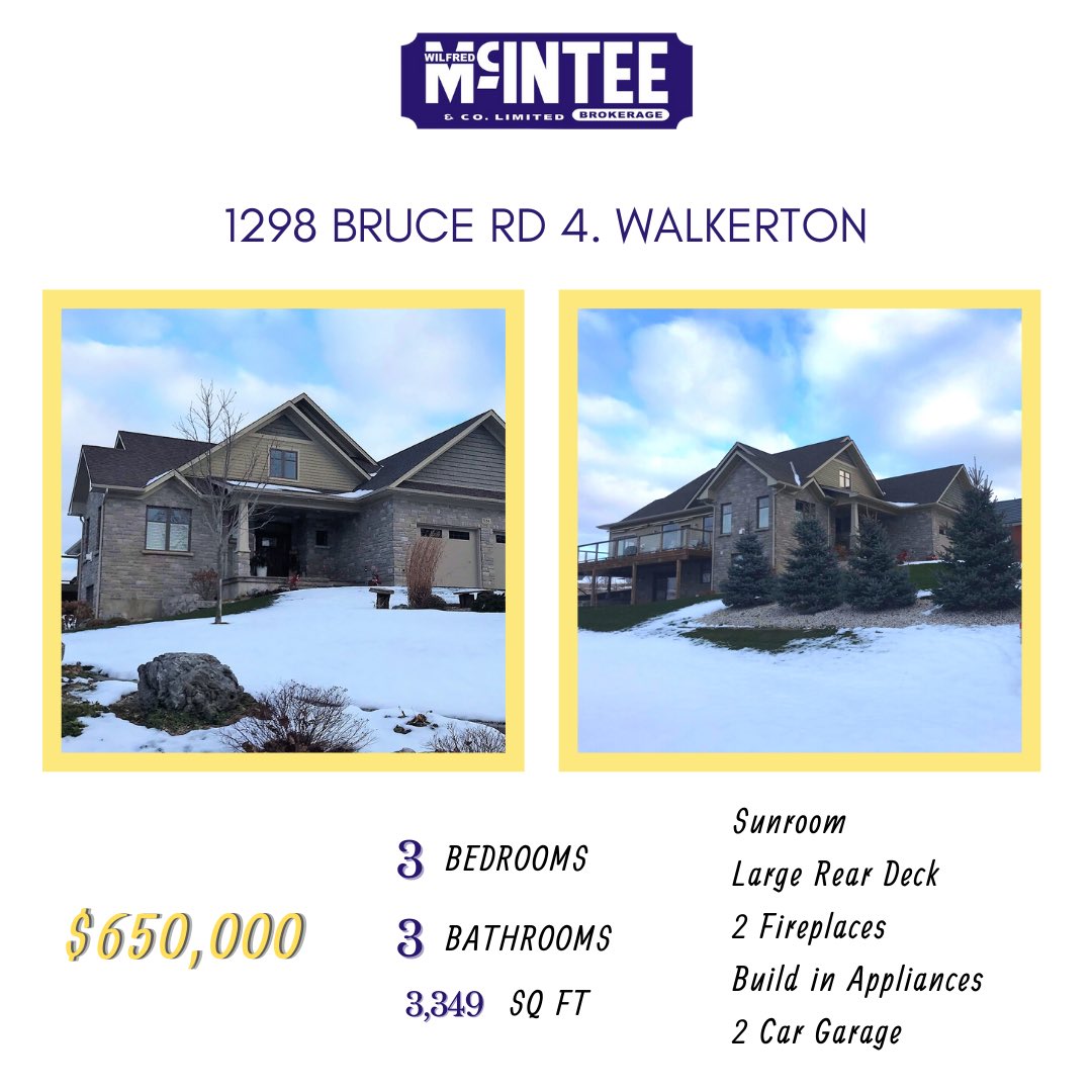 New Walkerton Listing. Call/Text Matt 519-881-7340 or Paul 519-889-0566 for details.