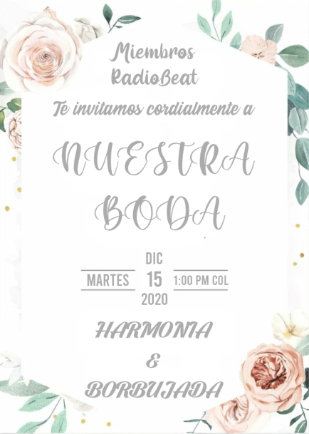 RadioBeatHB's tweet photo. Nuestra amiga, compañera y fundadora de https://t.co/hgXo8rHHCE @BorbujadaES  se nos casa. Habrá una sesión de Djs especial, con risas, premios, juegos, nuestro cura El Padre Javier oficiará la boda y haremos que el día sea inolvidable. Att: RBT https://t.co/f4kzvIoeje