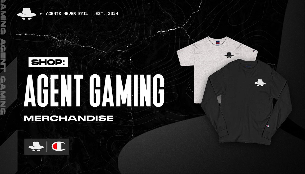 AgentGGs's tweet image. Agent x Champion Limited Edition Merch Out Now!

agentgaming.gg