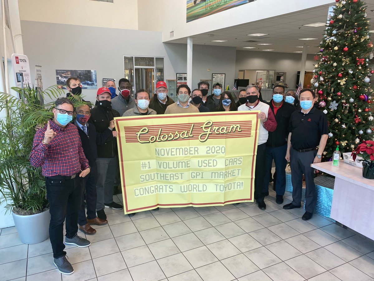WorldToyotaATL's tweet photo. World Toyota’ keeps breaking records! 
Thank you for all your hard work and dedication! 
#teamwork https://t.co/0GrJ6Eb8mB