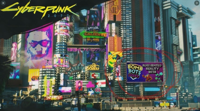 Salvor pointed out something interesting in #Cyberpunk2077. We can confirm this is totally 100% probably real and not at all maybe Photoshopped. 

Get Bomb Bots Arena now for free!
Steam: ow.ly/Iopq50CHjYM
iOS: ow.ly/52V450CHjYI
Google Play: ow.ly/2uke50CHjYL