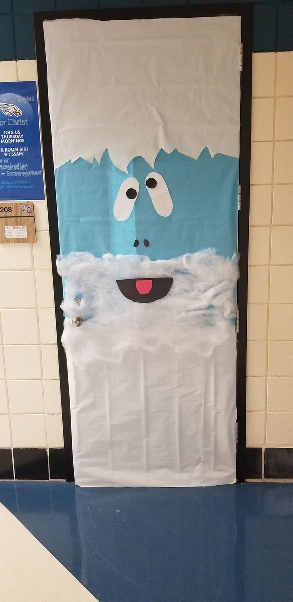 gf_thormer's tweet photo. Rudolph and the Abominable Snowmonster! @NCHS_AV #NCHSFestive https://t.co/2Awmq2sRoE