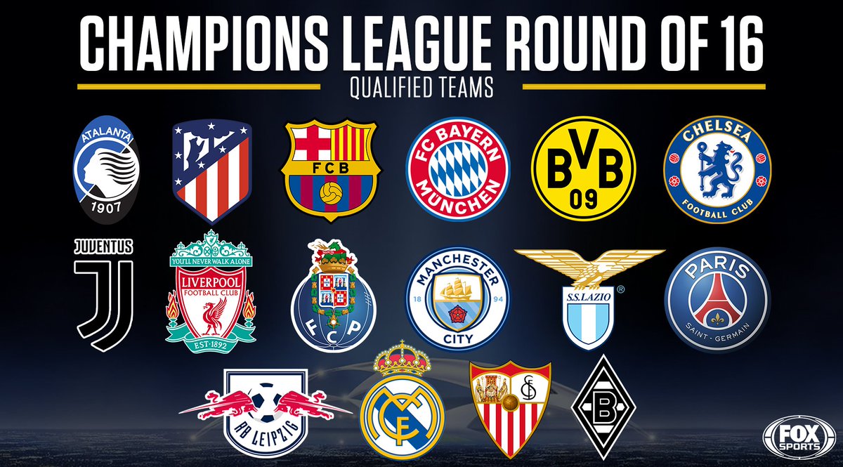 FOXSoccer's tweet photo. Group stage ✔️

RT if your team is in the #UCL Round of 16! 🙌 https://t.co/Les3F5f5Lg