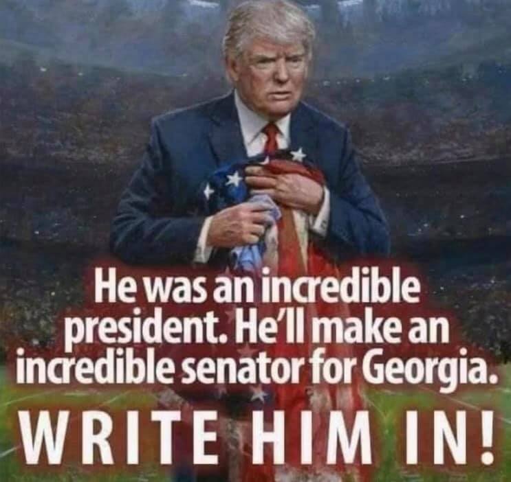 highprogressive's tweet photo. #WriteHimIn #TrumpForSenate #GeorgiaElections https://t.co/TaucUhbS5c
