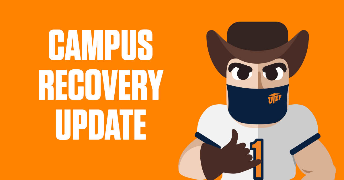 Students, faculty and staff, please read this message from <a href="/UTEPPresident/">UTEPPresident</a> Heather Wilson for the latest information on the University’s plans for COVID-19 vaccination distribution and the spring, summer and fall 2021 semesters: utepn.ws/3m0cR35