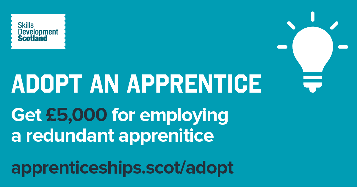 skillsdevscot's tweet photo. Apprentices who have been made redundant will be able to get help to achieve their qualifications
. https://t.co/7LKYcfXkKW
 #redundancy #apprenticeships https://t.co/MRhqTbBJTo