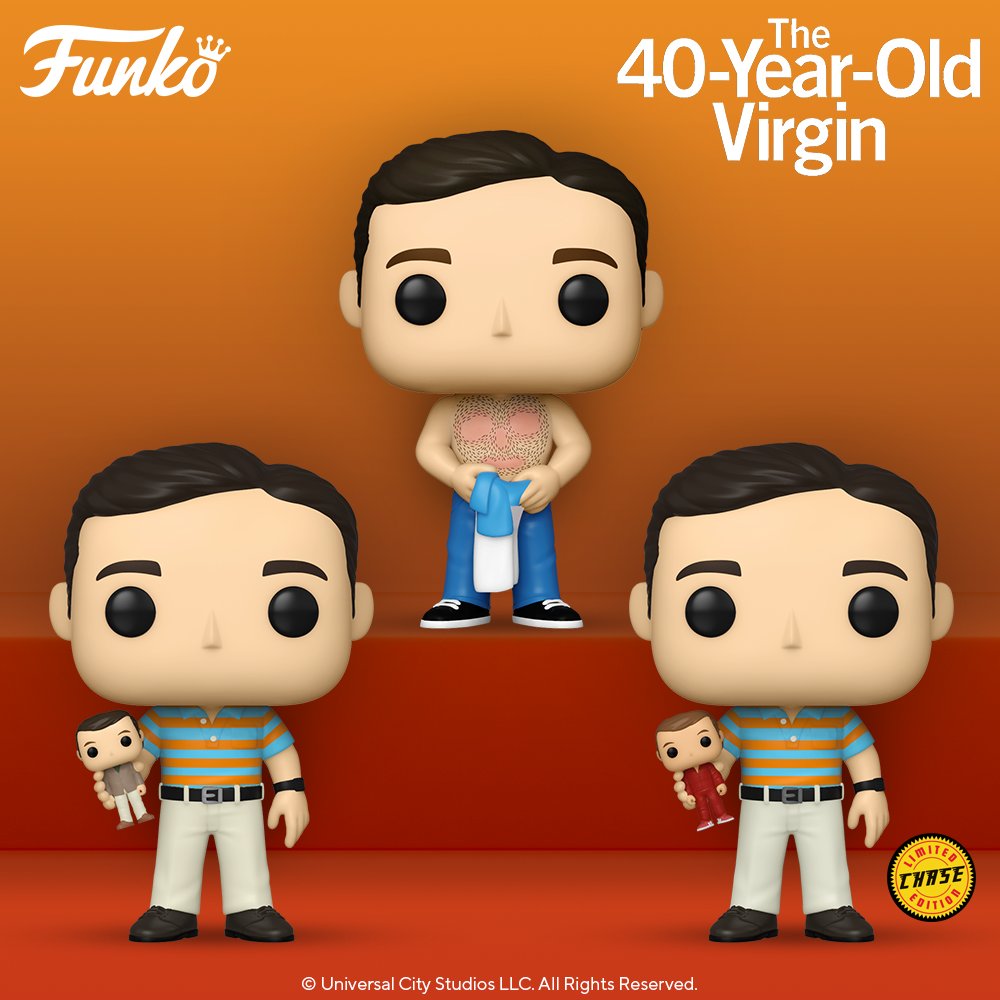 40 Year Old Virgin Funko Pop Andy Holding Oscar 10644 54469 In stock Movies 