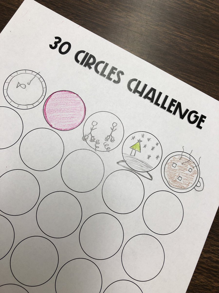 MrsRyderEDU's tweet photo. Students had a quick thinking challenge this morning for our warmup. We did the 30 Circles Challenge again and this time it was winter or holiday themed. We had cups of hot cocoa, snow globes, Rudolph’s nose, and more! #dg58learns #dg58pride #on58learns https://t.co/HCAB4Msnt3