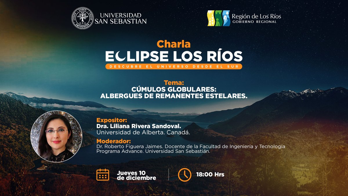 EclipseLosRios's tweet photo. ¿Quieres saber más sobre los cúmulos globulares? ¡Esta charla es para ti! Descubre los efectos de las interacciones estelares en su formación y evolución. Te esperamos en nuestro canal de Youtube: Eclipse Los Ríos 2020 ▶️ https://t.co/6PNKOhlypm
#EclipseSeguro #EclipseLosRíos https://t.co/4d8TdIVAlI