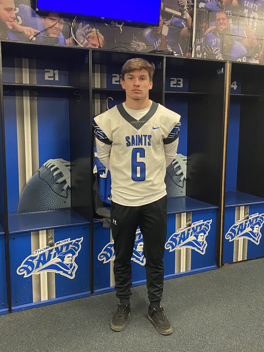 xaviersmith06's tweet photo. Had an amazing visit at Thomas Moore University! Thank you for having me @CoachFookes @TMU_Football https://t.co/i0WttKS0Sz