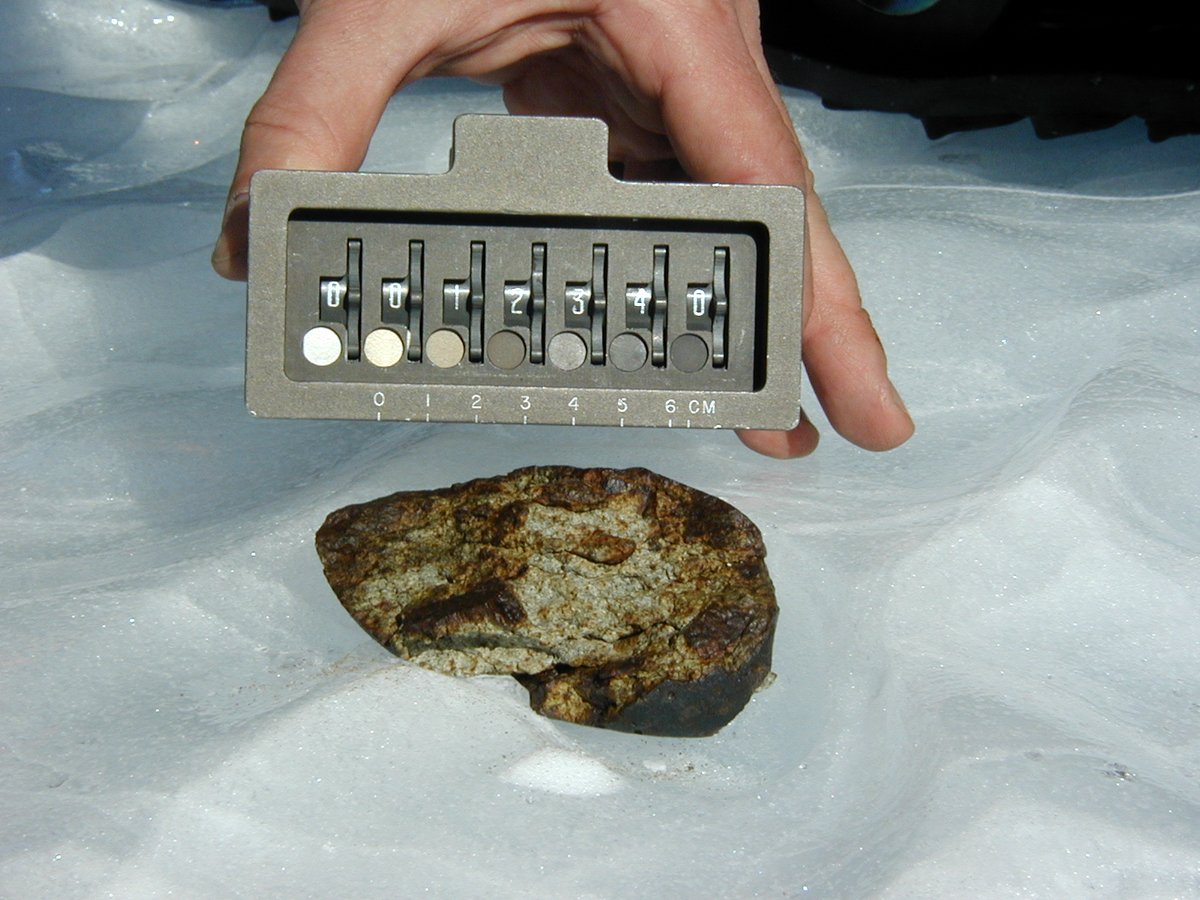 12-9-2000  #ANSMET2000We found our first meteorites!