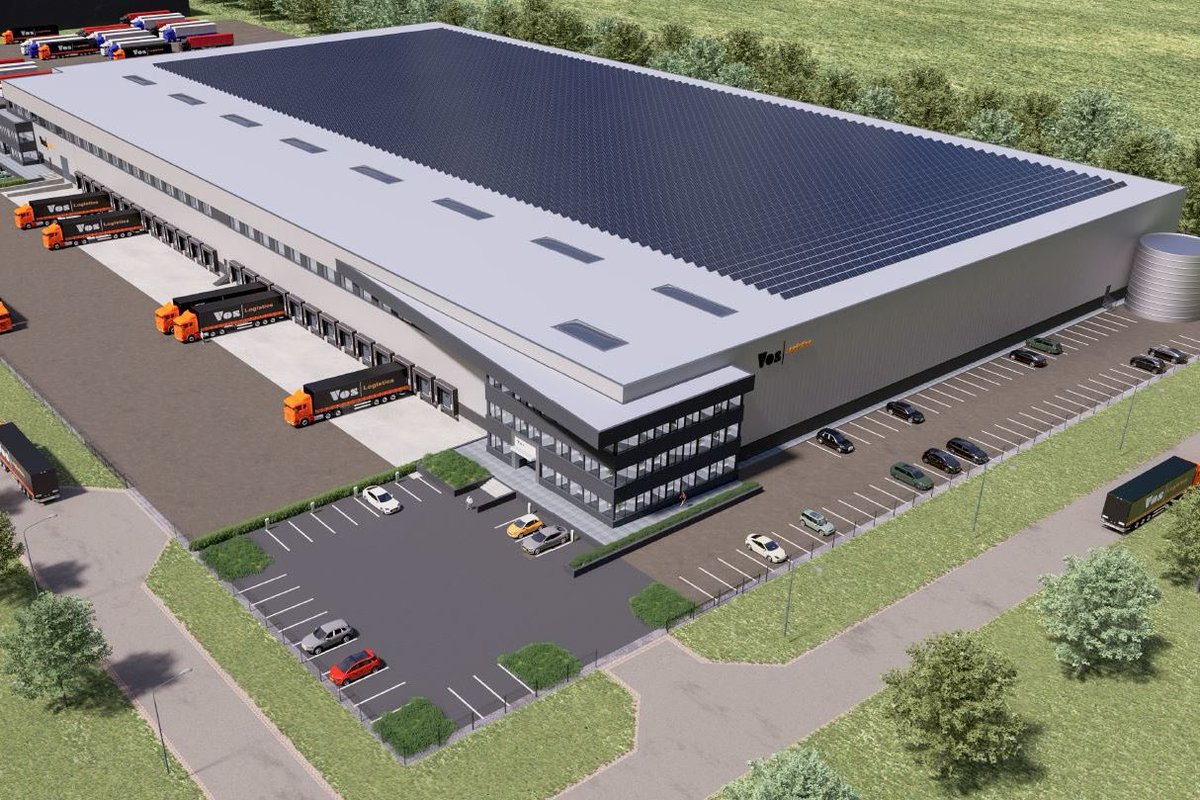PatrickVerberkt's tweet photo. Volledig in lijn met de strategie om te innoveren en verduurzamen, is @voslogistics onlangs gestart met de bouw van een nieuw #duurzaam distributiecentrum in #Oss. Gebouwd volgens #BREEAM Excellent standaard en goed voor 25.000 m2 extra opslagruimte. https://t.co/d1EHl4o7PH https://t.co/L5V4nwFQD9