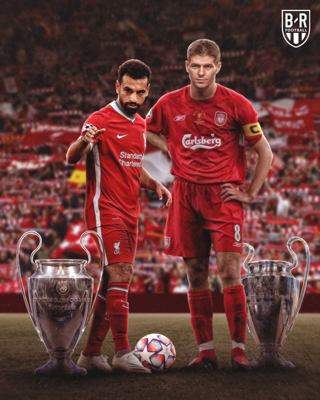B/R Football on X: "Mo Salah scores his 22nd Champions League goal for Liverpool. He passes Steven Gerrard to become the club's all-time leading goalscorer in the competition 💯 https://t.co/lmtOqD8rw3" / X