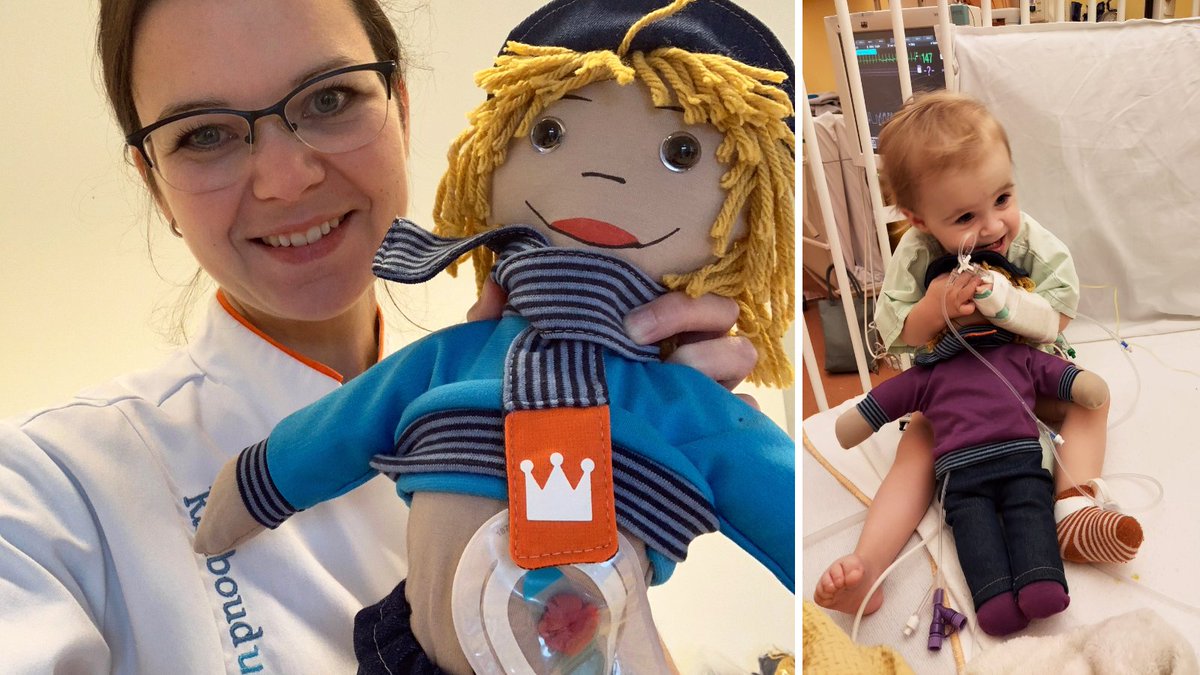 Supermooi idee: kinderchirurg Sanne Botden van het <a href="/radboudumc/">Radboudumc</a> #Amaliakinderziekenhuis kwam op het idee om ieder kind dat in hun ziekenhuis een stoma krijgt, een pop te geven die ook een #stoma heeft. Samen met haar moeder Ans maakt Sanne deze poppen helemaal zelf. 💙