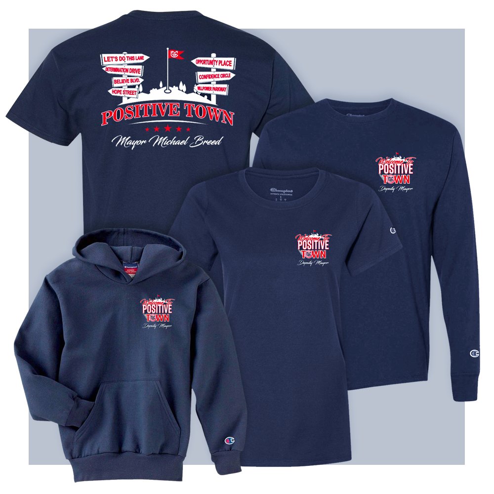 The perfect gift for the Mayor of Positive Town in your life! Flash sale on this special collection - Today Only use code SANTABREED for 15% OFF - Guaranteed before Christmas! stores.inksoft.com/positivetown Head into 2021 with a positive attitude! #LetsDoThis