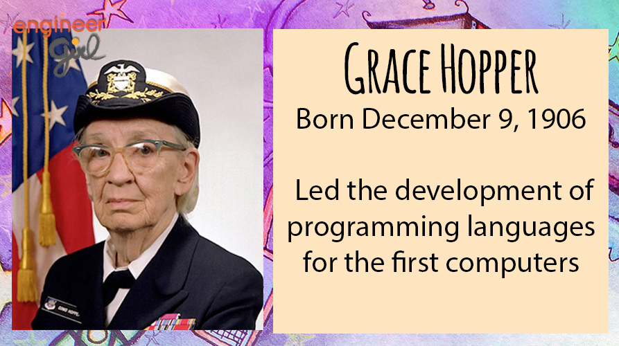 Happy Birthday, Grace Hopper! Rear Admiral Dr. Grace Hopper led the development of programming languages for the first computers. Learn more: engineergirl.org/123598/Grace-H… #WomenInSTEM #GraceHopper