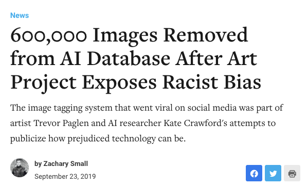 the majority of images and visual representation online is WHITE, a by-product of racist societal norms.