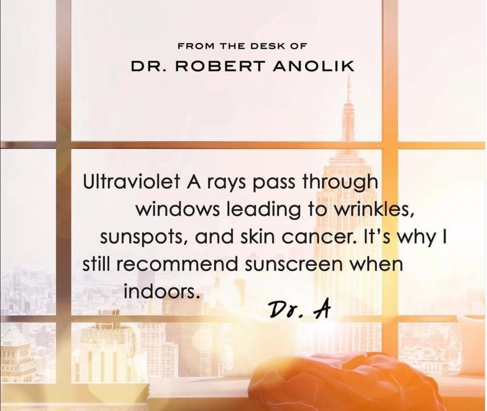 BBASunless's tweet image. Sunscreen advice from Dr. Robert Anolik M.D. 

facebook.com/163616139292/p…