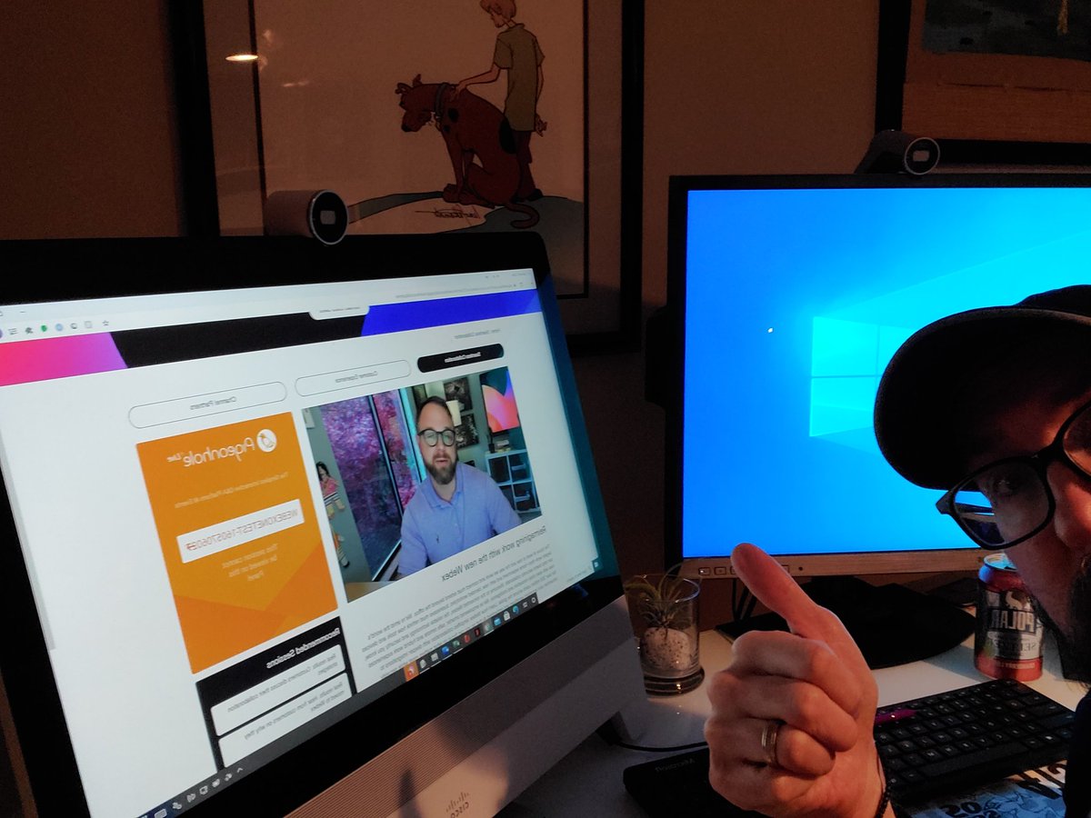 wrball's tweet photo. Enjoying day #1 of the WebexOne virtual conference. Amazing products and features being dropped by @Webex. Thanks for everyone's hard work on the features, products and virtual conference sessions. https://t.co/EbhHlFsag9