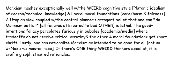 . @PsychRabble recently asked a Q [replies below it gift superb ponder fodder]WHY Marxism gets treated w/respect despite effects. Methinks the study answers this exceedingly well & certainly better than my 2 feeble attempts.But they aren't disjunctive4/n https://drive.google.com/file/d/150MRdy4Idxyq5biNQmJIe5TXvDOlxRk9/view