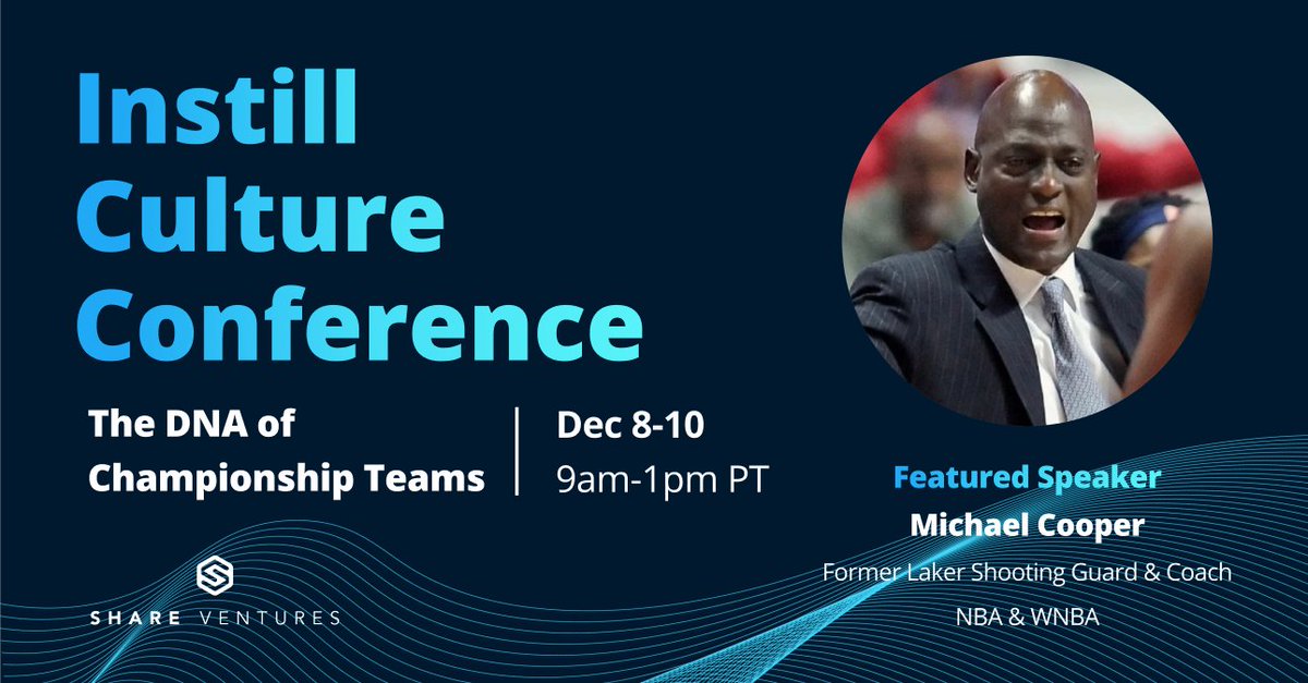 Words of wisdom from <a href="/ShowtimeCooper/">Michael Cooper</a> 

"Greatness flows from top to bottom, not the other way around,” so organizations, boardrooms, and leaders need to acknowledge what it takes to make their team excel and evolve." 

#InstillCultureConference