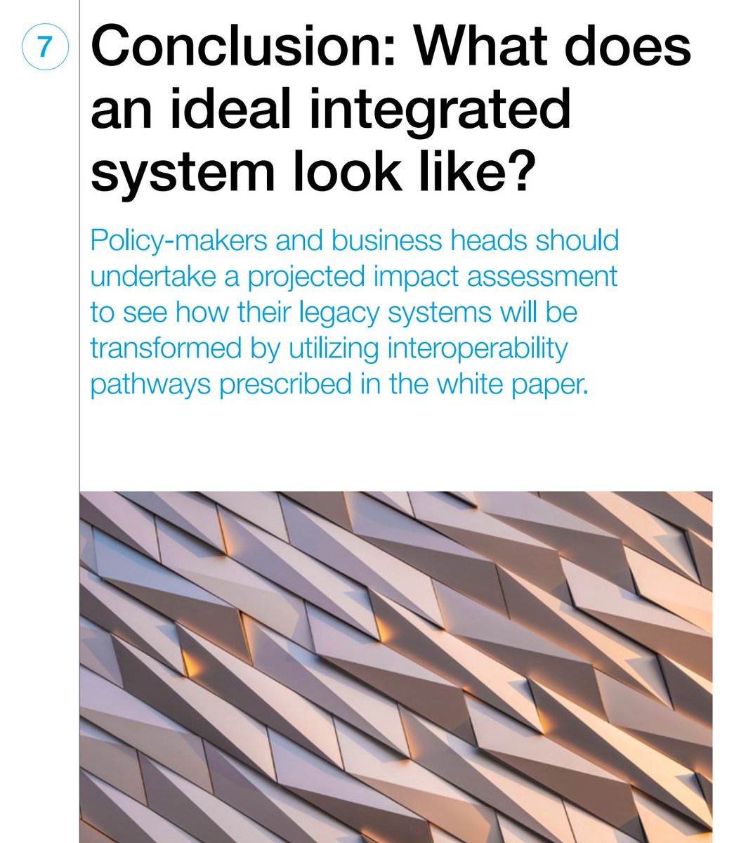 Finally, what does an ideal integrated system look like?"As a final example of the impact of an interoperability bridge, India’s crop insurance scheme can highlight the case of performance improvement by adopting the pathways outlined in this white paper."Just  $LINK it