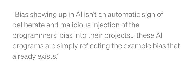 the majority of images and visual representation online is WHITE, a by-product of racist societal norms.