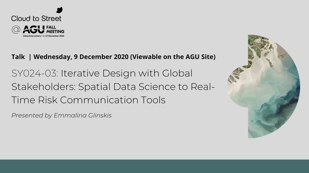 Interested in learning how design-thinking can be applied to disaster response tools? You can now watch <a href="/emmalinag/">Emmalina Glinskis</a>’s #AGU20 talk on how we utilized human-centered design principles to improve the use of geospatial flood data for our partners at <a href="/NADMOGHANA/">NADMO GHANA</a>
bit.ly/39USVfR