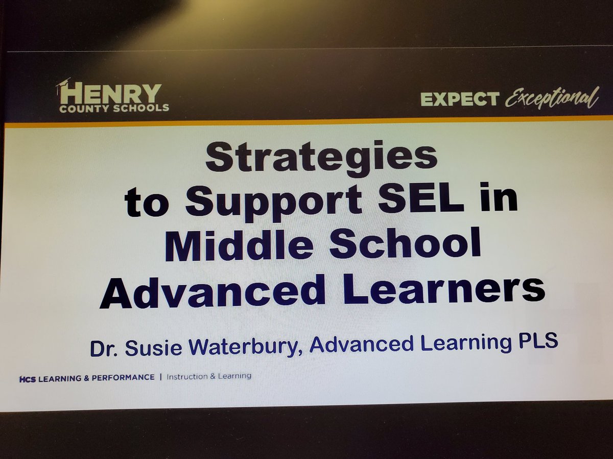 DrSMWaterbury's tweet image. Join the Advanced Learning department for a webinar on social emotional learning in middle school! Thursday, 12/10, at 3:30. @HCS_Advanced @DrBridgetTaylor