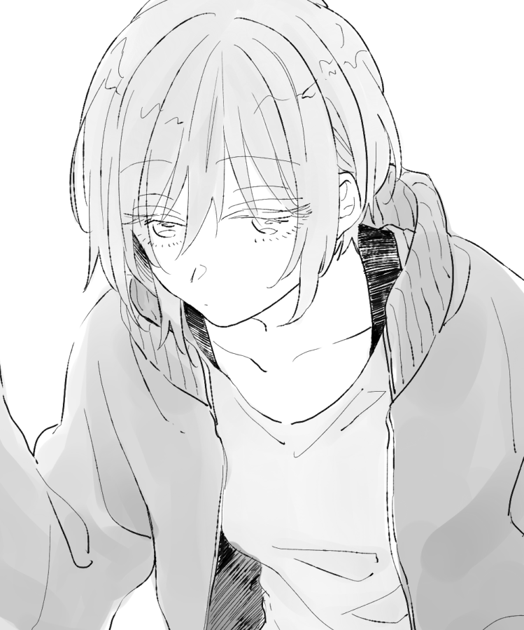 習作/靴はく女の子 