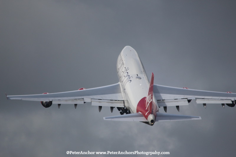Peter34080554's tweet photo. Today we said a farewell to @VirginAtlantic B747-400 G-VLIP departing @HeathrowAirport today here she is at @manairport positioning to Gatwick last year and will join @747GVROS and her other sister's https://t.co/qLhtpVhVeA