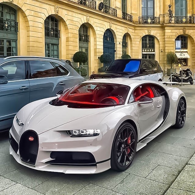 Red And White Bugatti