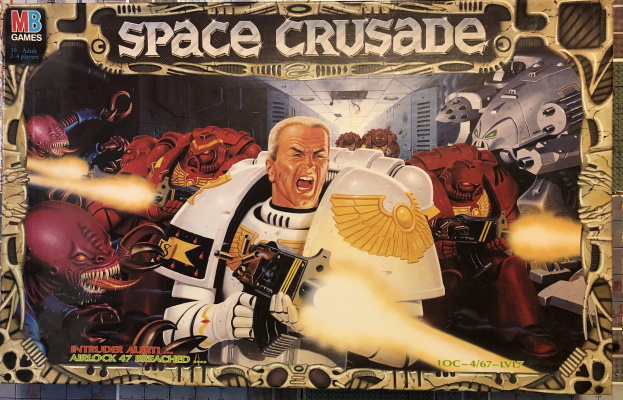 Today’s game is Space Crusade (1990) from Milton Bradley. Following up their successful collaboration with Games Workshop the year before on HeroQuest, Milton Bradley brought the 40K setting to the mass market in an easy-to-play boardgame.  #CuratedQuarantine