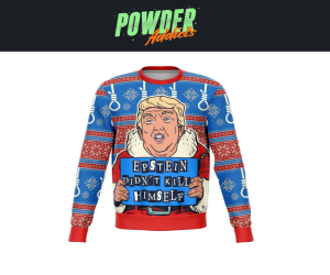TheDailyPOW's tweet image. LOL. #uglychristmassweater  You can save 15% at at Powder Addicts with coupon code PA15 --&amp;gt; powderaddicts.sjv.io/941jy &amp;lt;--