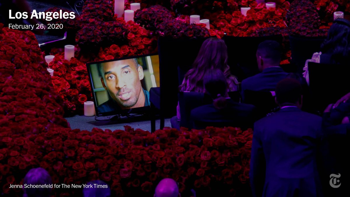 Kobe Bryant and his daughter Gianna were killed in a helicopter crash in February. The outpouring of grief was most visible at the Staples Center in Los Angeles, where Bryant played for the bulk of his professional basketball career.  https://nyti.ms/2JOivZf 