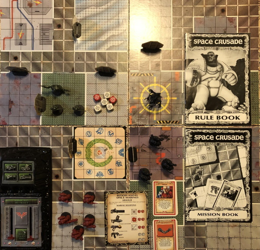 Amusingly, the last time I used the boards was not to play Space Crusade at all, but to run a 40K RPG at a mini-con here in Seattle. This was like 2001 or so, and I kitbashed some rules using WFRP 1E and Necromunda to run a game I called The Dirty Half-Dozen.  #CuratedQuarantine