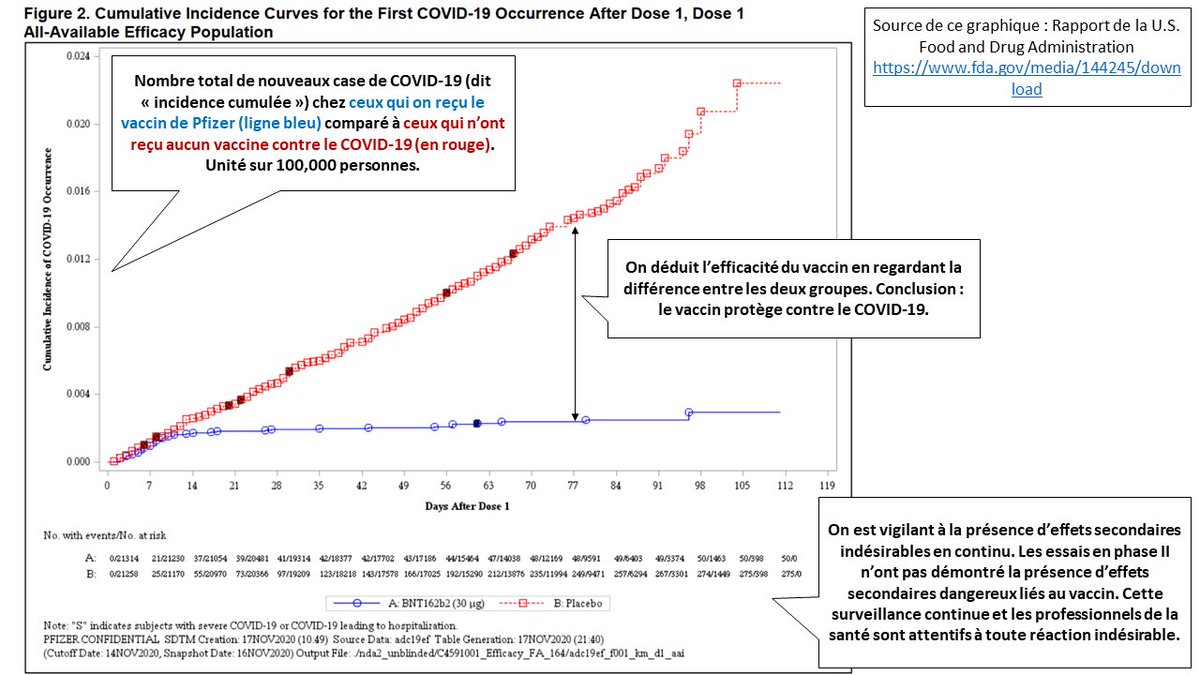 g_debroucker's tweet photo. Le vaccine contre le #COVID19 est maintenant approuvé au Canada et au Royaume-Uni.

Le FDA 🇺🇸 a publié son rapport sur l'efficacité du vaccin de Pfizer. Comme tout est en anglais, j'ai préparé des commentaires en français sur ce graphique.

#COVID19france #CovidVaccine https://t.co/v59ea517lA
