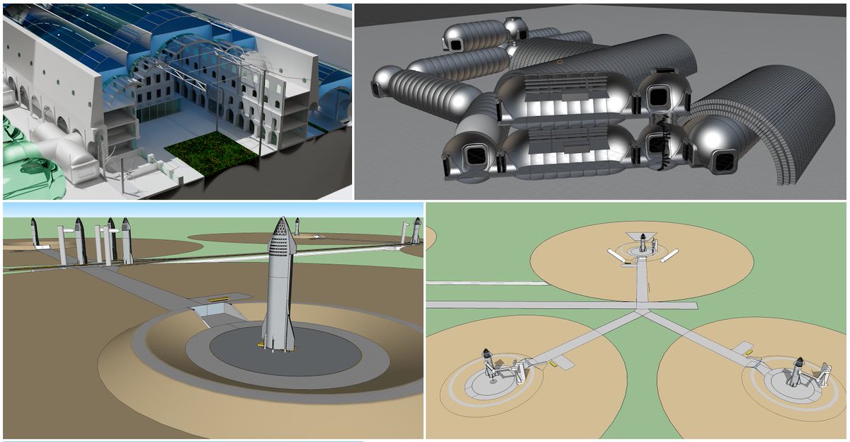 NexusAurora's tweet photo. Maybe SN8 will be the name of the first museum on Mars🤔@NexusAurora is already busy drawing plans for it! @SpaceX, let's #LaunchThePengwing! https://t.co/mwSNnOTgEs