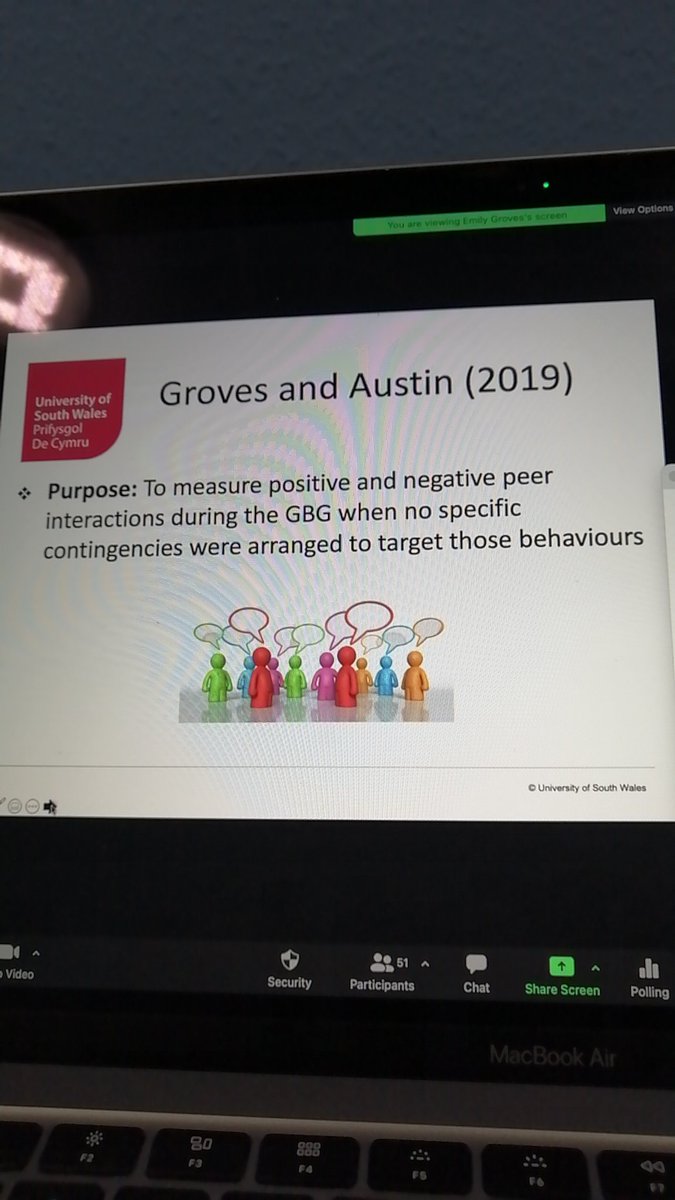 Tizard_ABAPBS's tweet photo. @EmilyGroves__ is discussing peer interactions during the good behaviour game. A study conducted with @DrJennAustin. https://t.co/nvSy1sKcYC