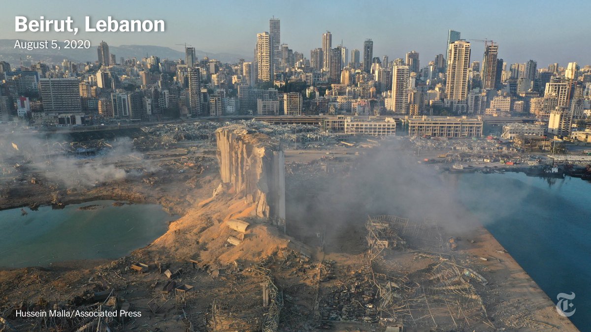 In August, photographer Hussein Malla and his family took cover when explosions rocked Beirut, Lebanon, killing over 190 people. Then he went outside and started working.  https://nyti.ms/2VU7OGW&nbsp;
