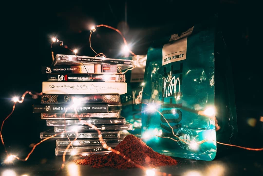 KornKoffee's tweet photo. Who’s getting in the #Korn Kristmas spirit? Check out https://t.co/PmiGor4C3m for new holiday items and of course, your favorite #Koffee. https://t.co/c1okQsKQg2