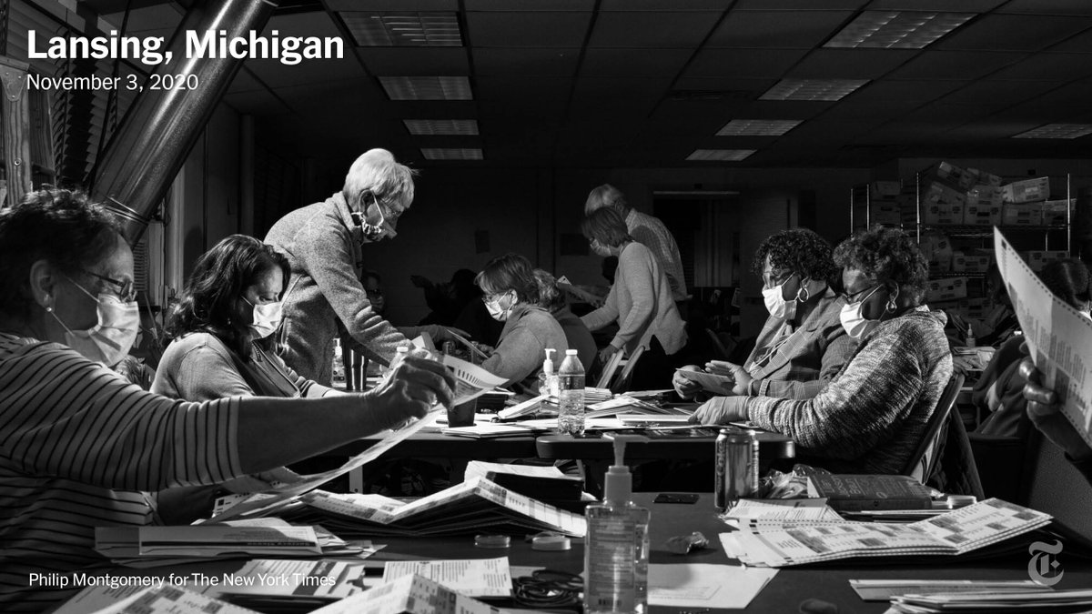 A record number of ballots were cast in the presidential election, many were mailed ahead of time because of fears around the virus. Philip Montgomery watched as election workers tallied some of those votes: “The hands-on democracy was incredible to see.”  https://nyti.ms/39VvBhP&nbsp;