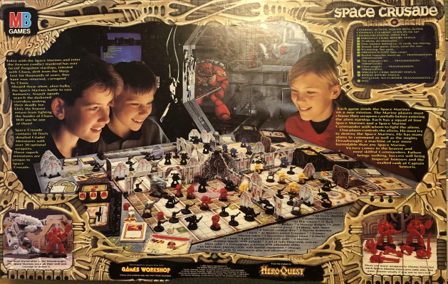 Whereas Space Hulk is straight up Genestealers vs. Space Marines, Space Crusade introduces more of the 40K setting by including Genestealers, Chaos Marines, Orks, Gretchin, and even proto-Necrons.  #CuratedQuarantine